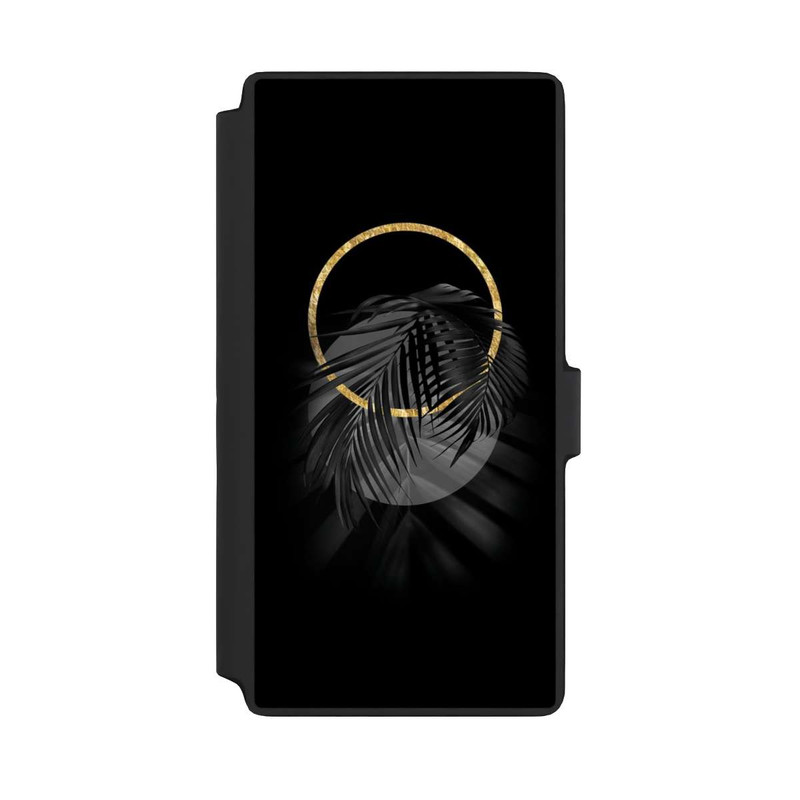 Galaxy S22 Ultra NIVOflip tropische Blätter schwarz
