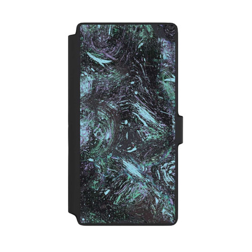 Samsung Galaxy S22 Ultra NIVOflip Abstrakt tropfender Staub lila