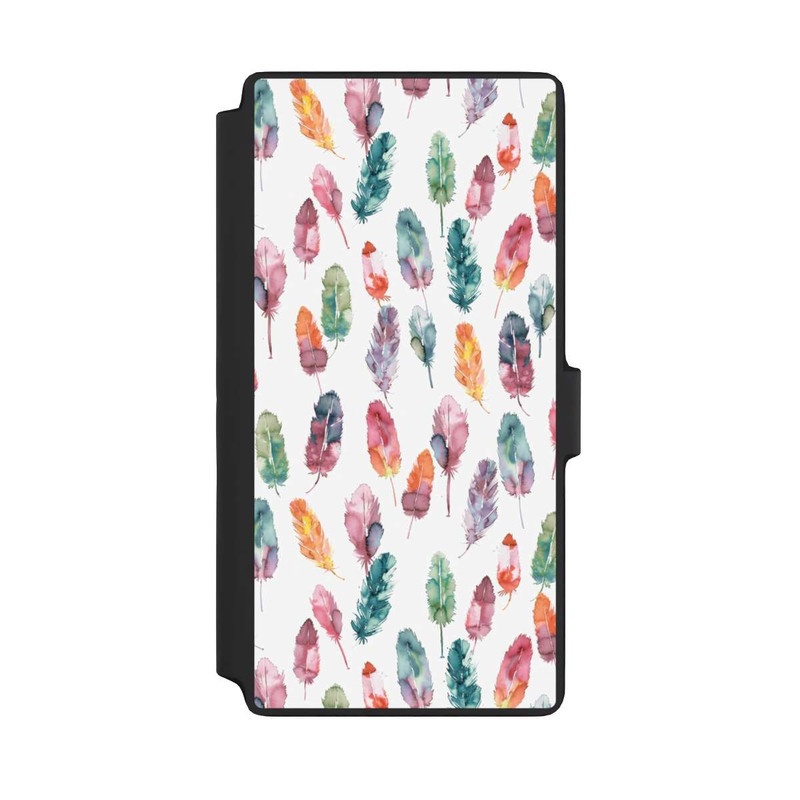 Galaxy S22 Ultra NIVOflip Aquarellfedern Boho