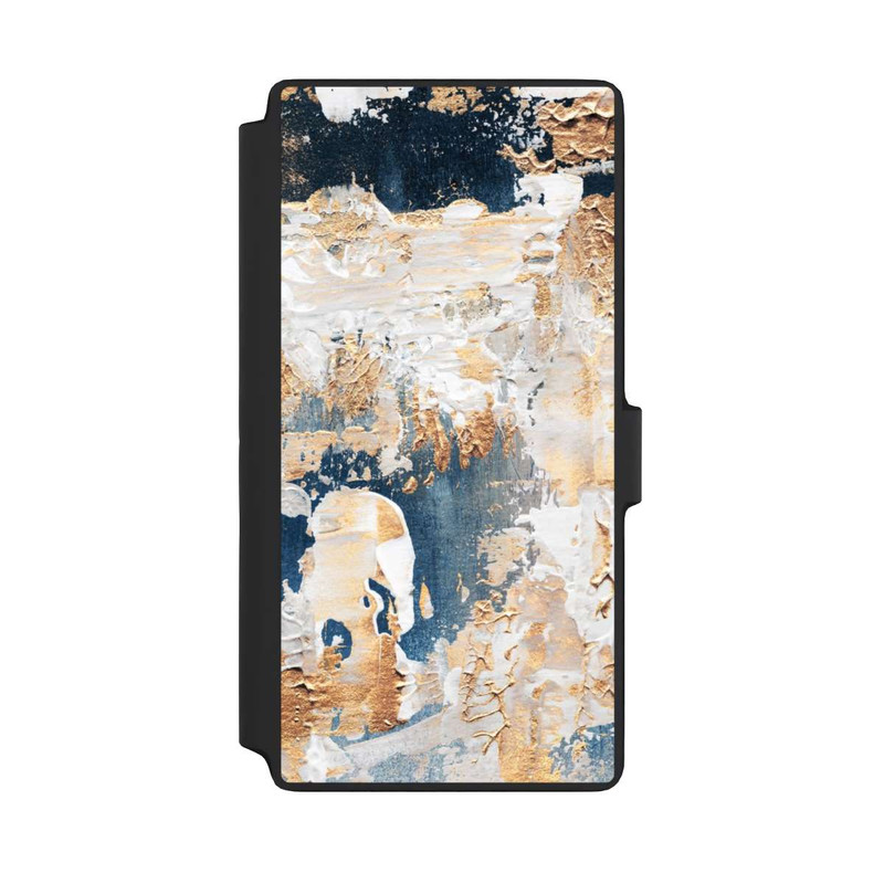 Galaxy S22 Ultra NIVOflip Abstraktion Blau und Gold