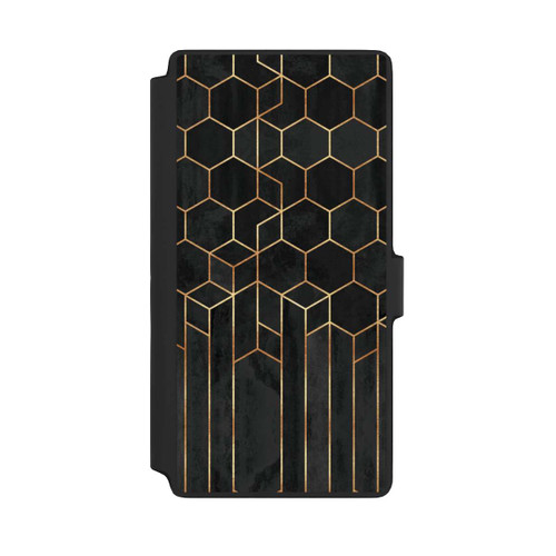 Samsung Galaxy S22 Ultra NIVOflip Schwarze Sechsecke