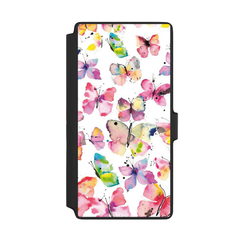 Samsung Galaxy S22 Ultra NIVOflip Aquarell Frühlingsschmetterlinge