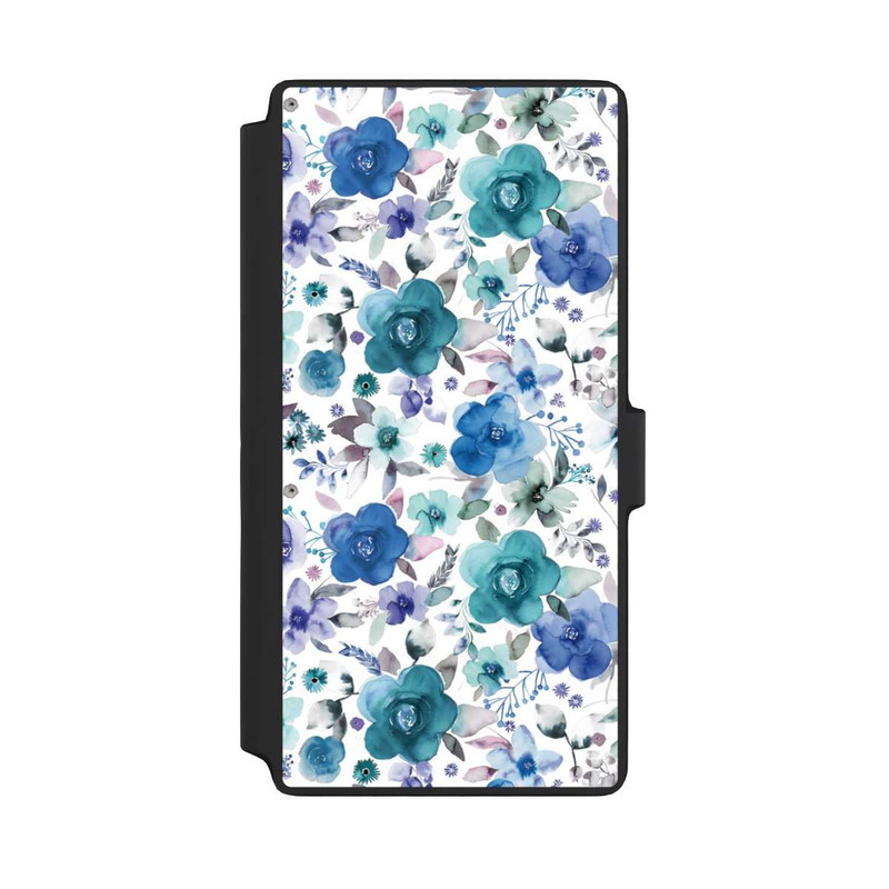 Galaxy S22 Ultra NIVOflip Winterblumensträuße Blau