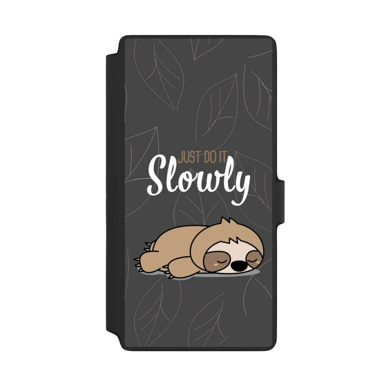 Galaxy S22 Ultra NIVOflip Just Do It Slowly Sloth Grey