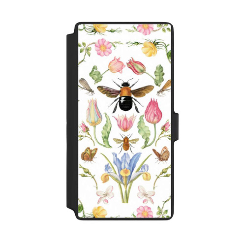 Samsung Galaxy S22 Ultra NIVOflip Wildblumen mit Biene weiß