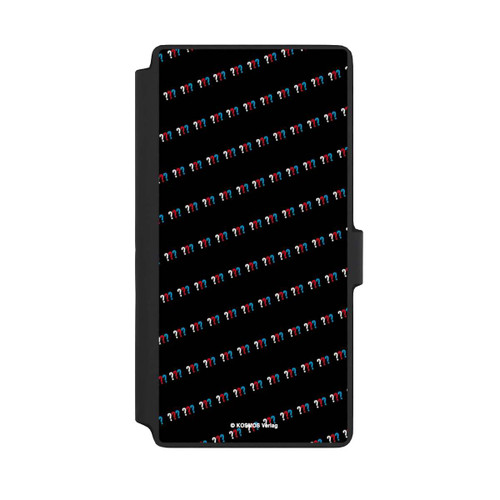 Samsung Galaxy S22 Ultra NIVOflip Drei Fragezeichen Muster Schräg