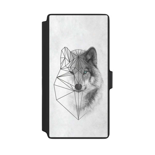 Samsung Galaxy S22 Ultra NIVOflip Polygonaler Wolf