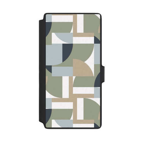 Samsung Galaxy S22 Ultra NIVOflip Futuristic Bauhaus Polygons Beige