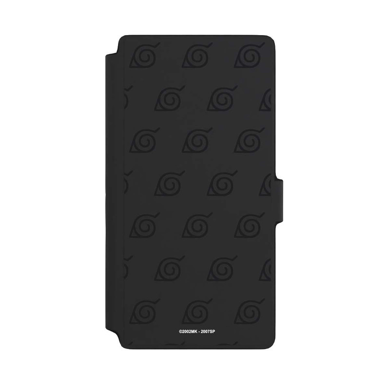 Galaxy S22 Ultra NIVOflip Konoha Pattern Noir sur Fond Transparent