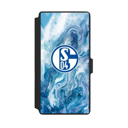 Samsung Galaxy S22 Ultra NIVOflip Schalke 04 Flüssig Blau