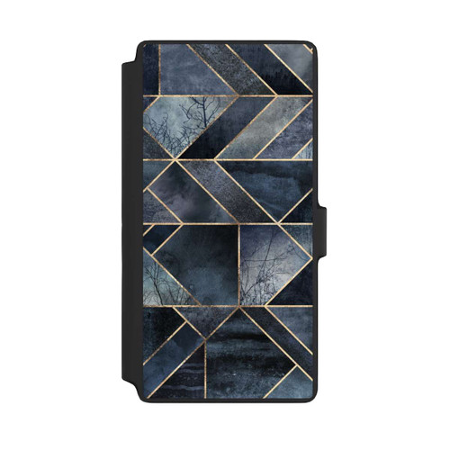 Samsung Galaxy S22 Ultra NIVOflip Abstraktes Natur-Dunkelblau