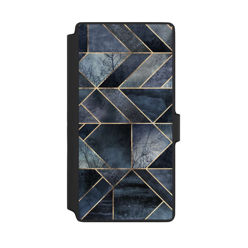 Galaxy S22 Ultra NIVOflip Nature Abstraite Bleu Foncé
