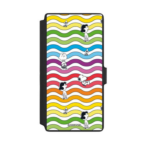 Samsung Galaxy S22 Ultra NIVOflip Snoopy Pattern Rainbow