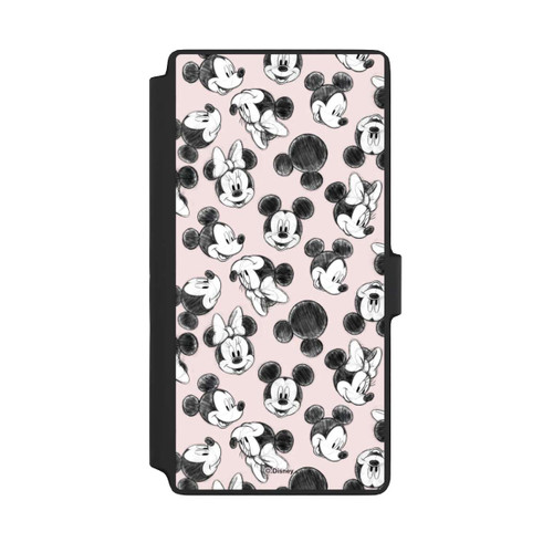 Samsung Galaxy S22 Ultra NIVOflip Minnie &amp; Mickey Viele Gesichter Pink