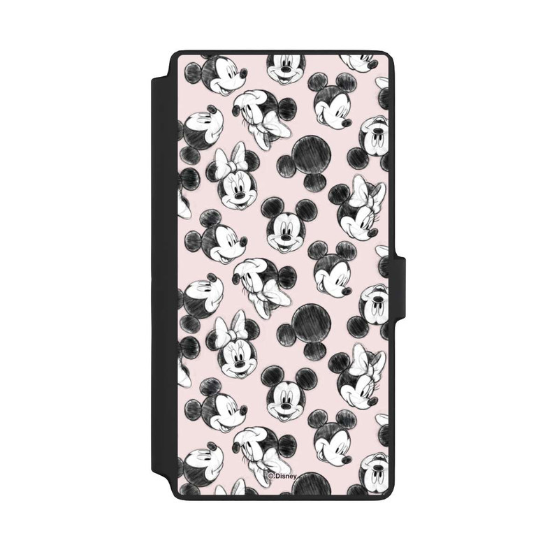 Galaxy S22 Ultra NIVOflip Minnie & Mickey Viele Gesichter Pink