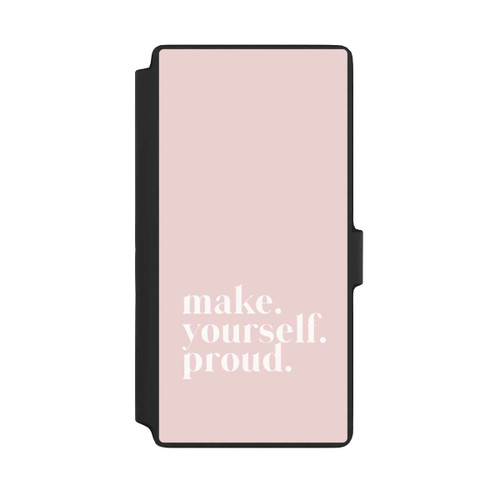Samsung Galaxy S22 Ultra NIVOflip Make Yourself Proud Zitat - Altrosa