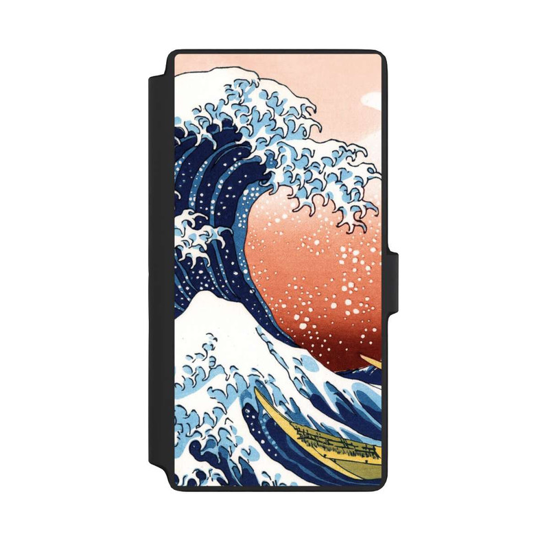 Galaxy S22 Ultra NIVOflip La Grande Vague de Kanagawa Rouge
