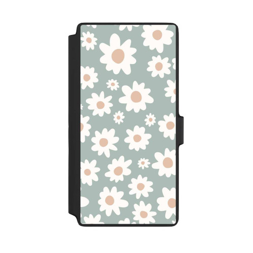 Samsung Galaxy S22 Ultra NIVOflip Gänseblümchen Muster grün