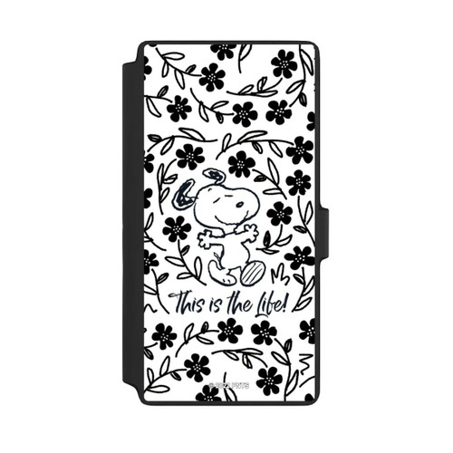 Samsung Galaxy S22 Ultra NIVOflip Snoopy This Is The Life Noir &amp; Blanc