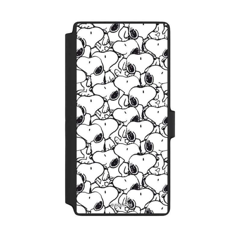 Galaxy S22 Ultra NIVOflip Snoopy Muster Schwarz und Weiß