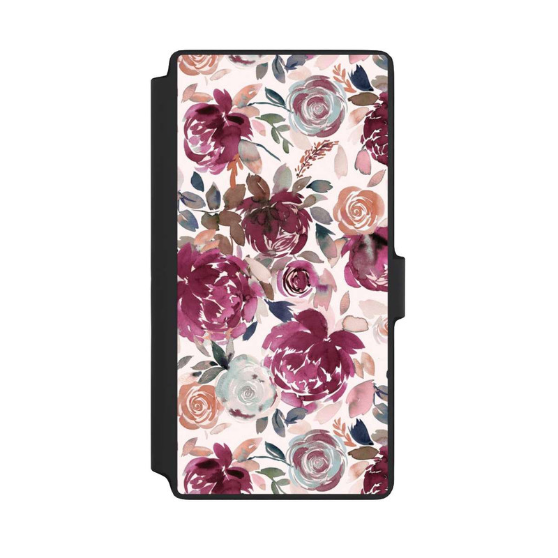Galaxy S22 Ultra NIVOflip Pivoines et roses d'automne Rose