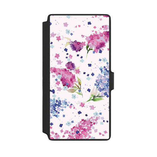 Samsung Galaxy S22 Ultra NIVOflip Hortensien Lila und Rosa Blumen