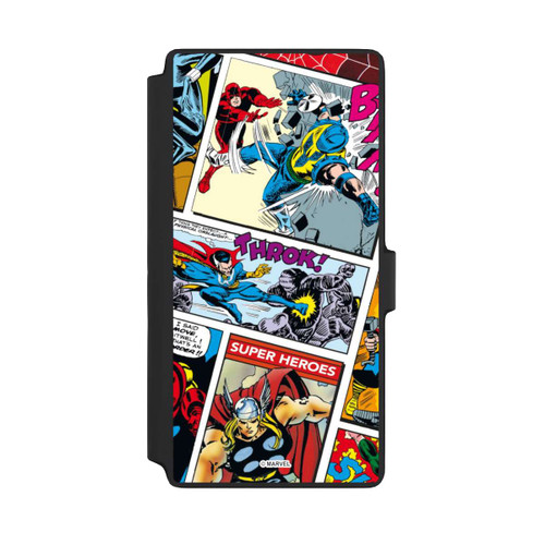 Samsung Galaxy S22 Ultra NIVOflip Marvel Retro Comic Blue