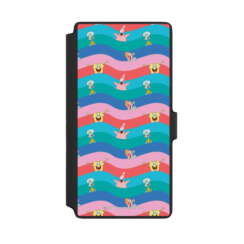 Galaxy S22 Ultra NIVOflip Spongebob Freunde Bunte Wellen