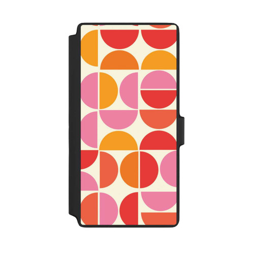 Samsung Galaxy S22 Ultra NIVOflip Retro Trend Muster Orange