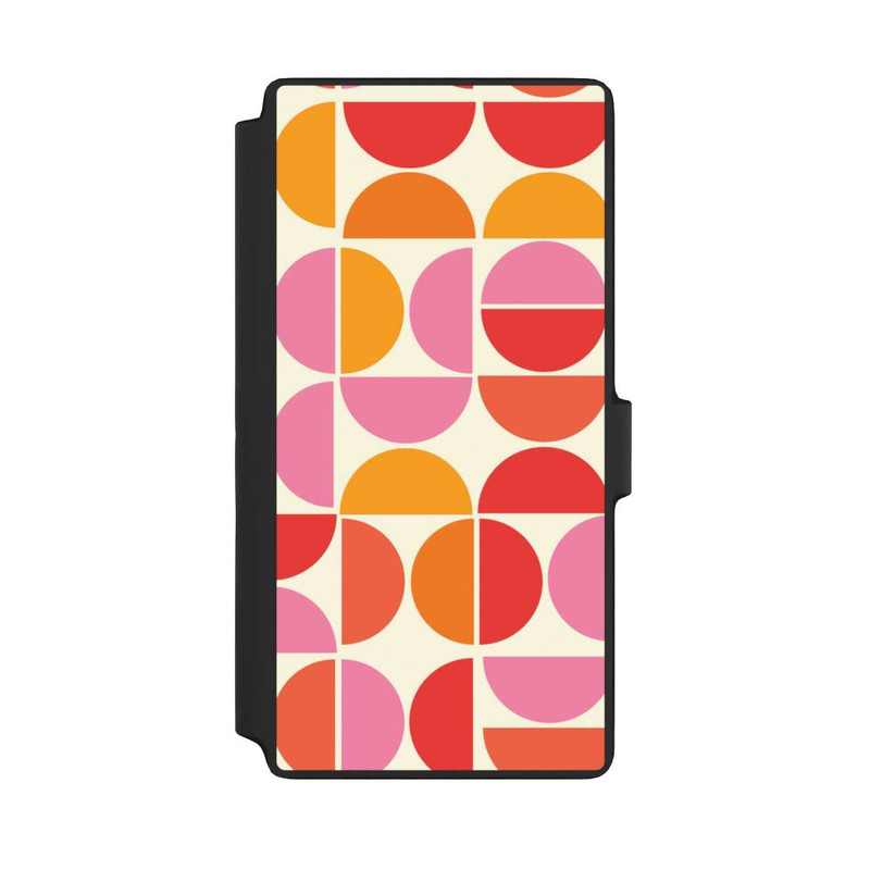 Galaxy S22 Ultra NIVOflip Retro Trend Muster Orange