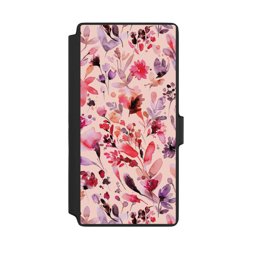Samsung Galaxy S22 Ultra NIVOflip Künstlerische Blumen Viva Magenta