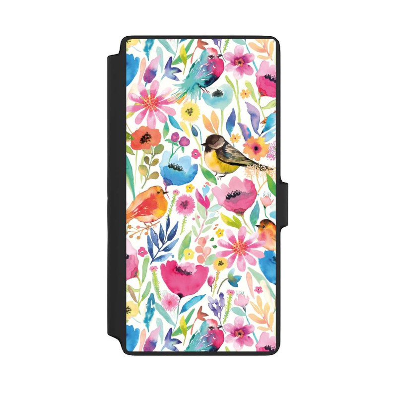 Galaxy S22 Ultra NIVOflip Oiseaux et fleurs fantaisistes