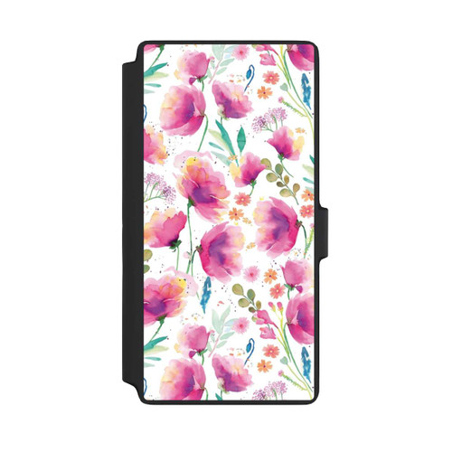 Samsung Galaxy S22 Ultra NIVOflip Abstrakte Mohnblumen aquarell
