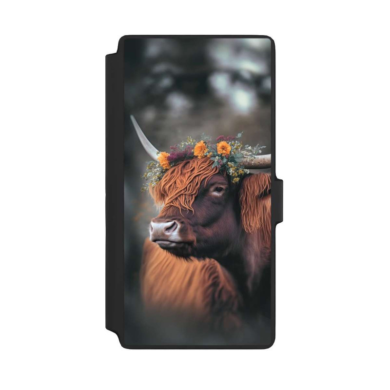 Galaxy S22 Ultra NIVOflip Highland Cow With Flowers with AI