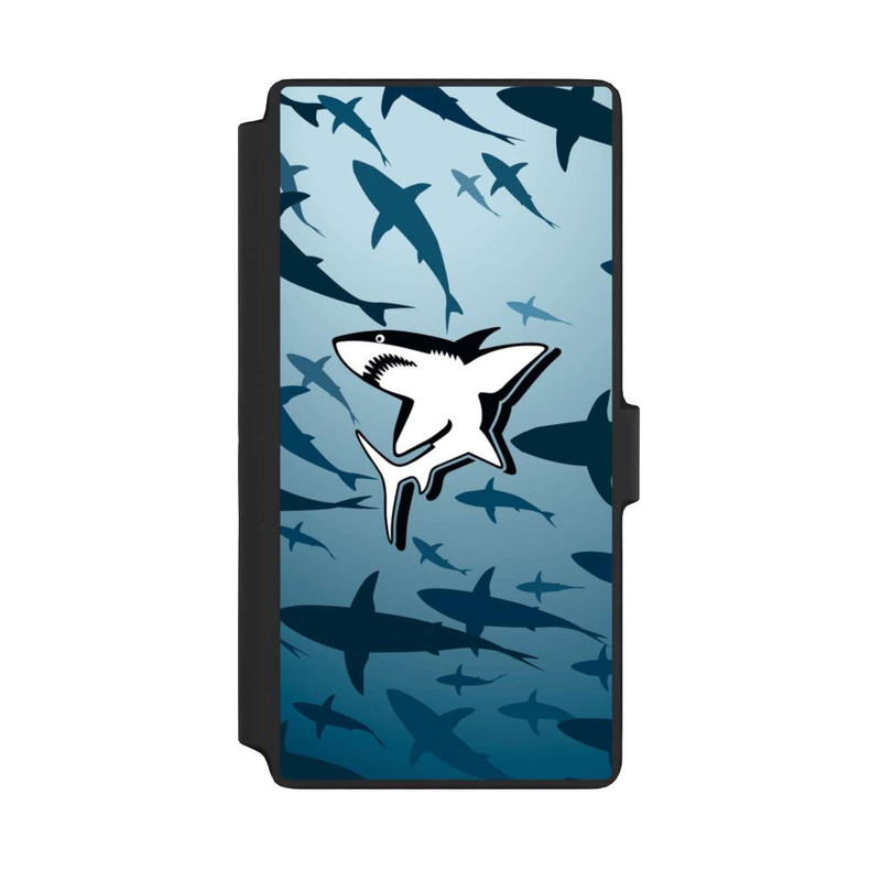 Galaxy S22 Ultra NIVOflip Haie Muster Blau