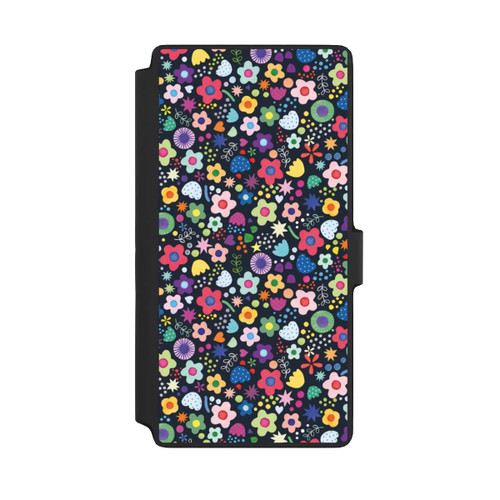 Samsung Galaxy S22 Ultra NIVOflip Psychedelic Flowers Multi Black