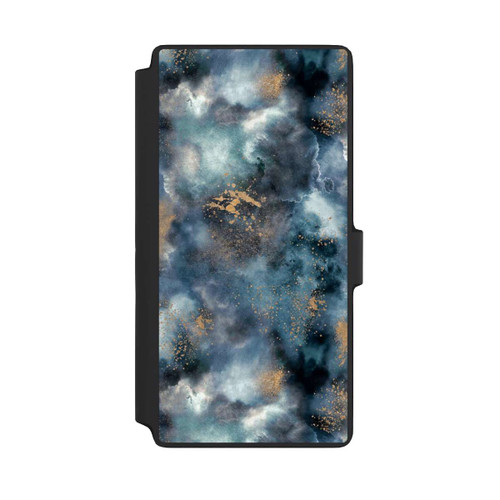 Samsung Galaxy S22 Ultra NIVOflip Smoky Marble Watercolor Navy