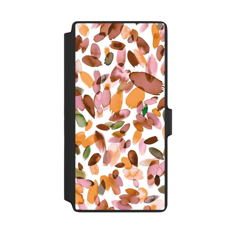 Galaxy S22 Ultra NIVOflip Watercolor Petal Stains Orange