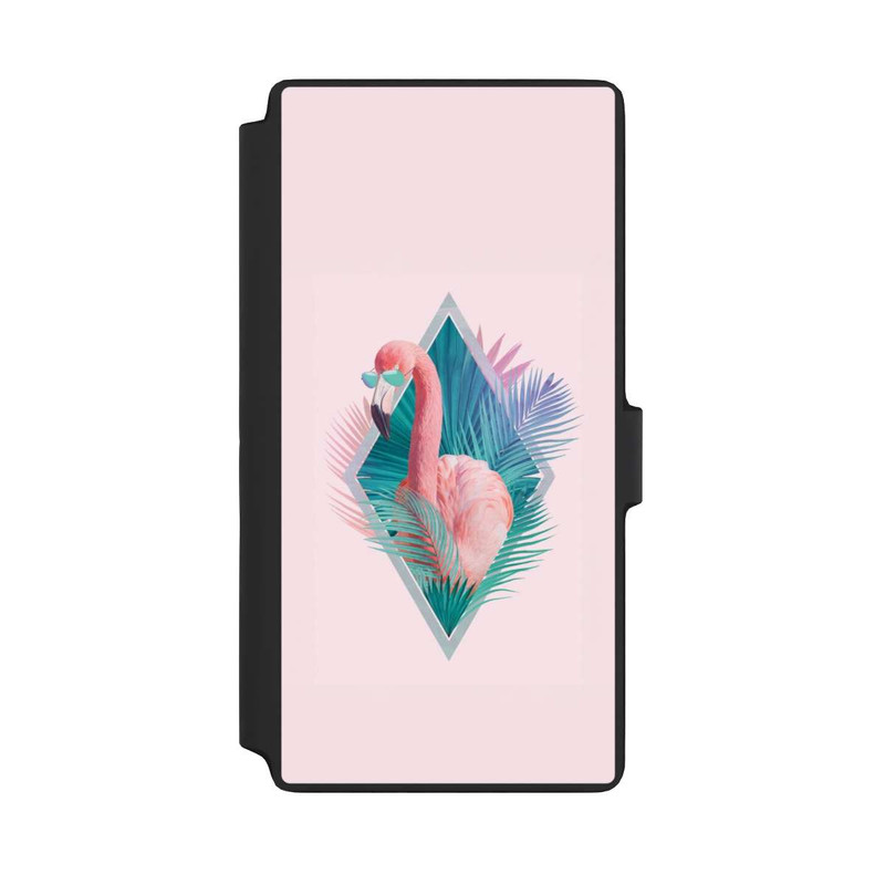 Galaxy S22 Ultra NIVOflip Feuilles tropicales Flamant