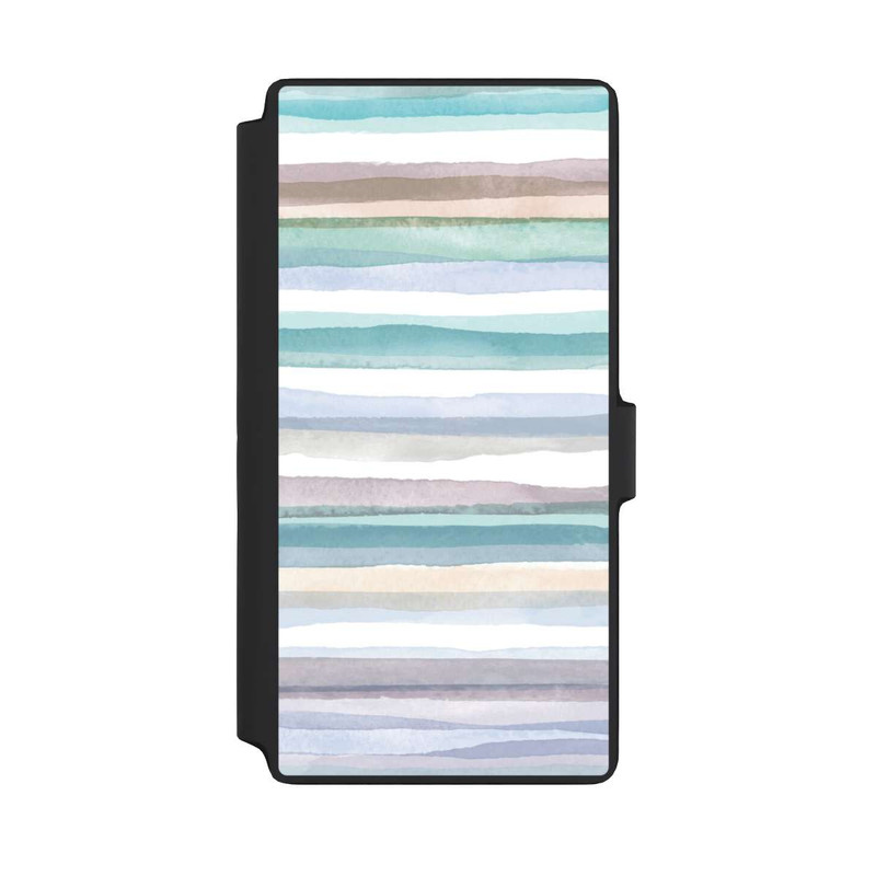Galaxy S22 Ultra NIVOflip Rayures pastel bleu