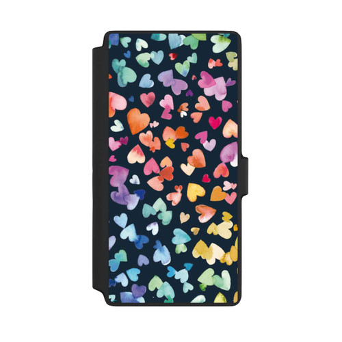 Samsung Galaxy S22 Ultra NIVOflip Valentinstag Herzen Schwarz