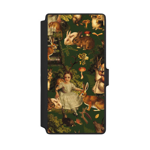 Samsung Galaxy S22 Ultra NIVOflip Mädchen und Tiere im Wald