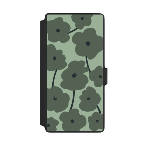 Samsung Galaxy S22 Ultra NIVOflip Minimalistische Blumen Grün