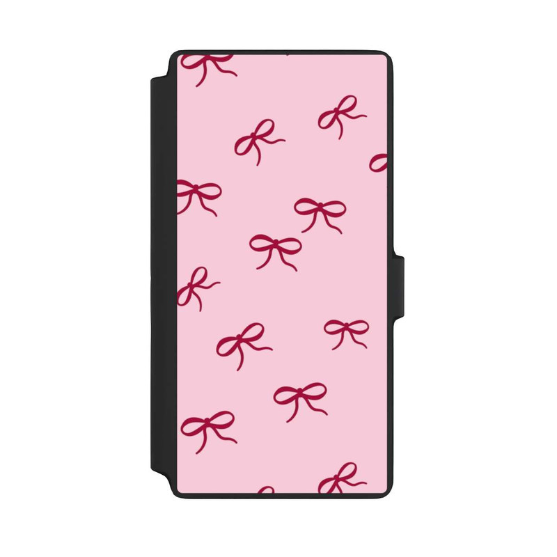 Galaxy S22 Ultra NIVOflip Bows Red Pink Pattern