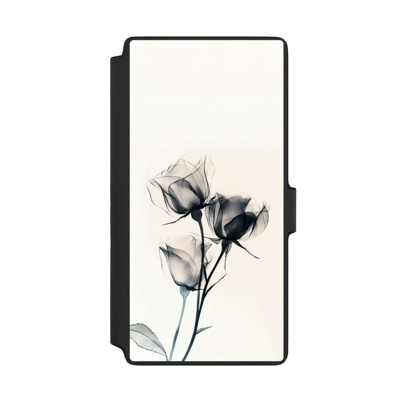 Galaxy S22 Ultra NIVOflip Schwarze Blume