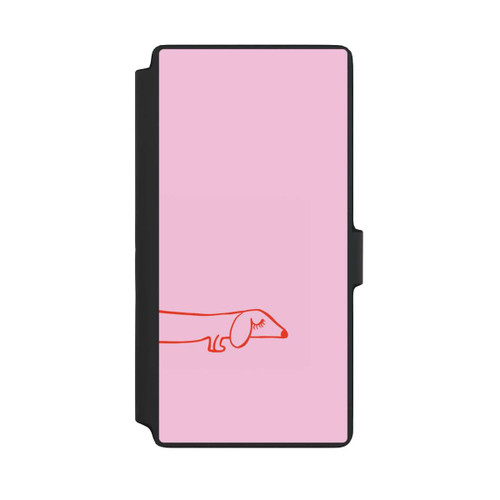 Samsung Galaxy S22 Ultra NIVOflip Dachshund Illustration Pink