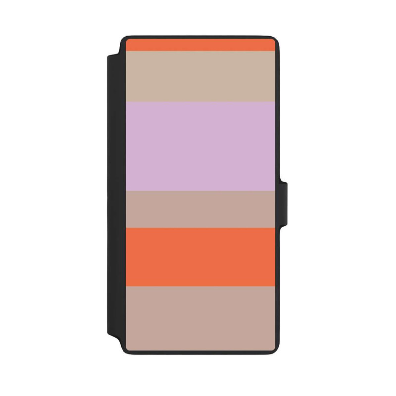 Galaxy S22 Ultra NIVOflip Moca Lila Orange Stripes