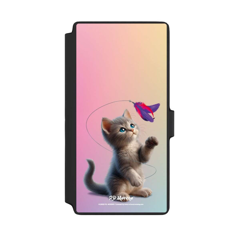 Galaxy S22 Ultra NIVOflip Playing Cat with Feather