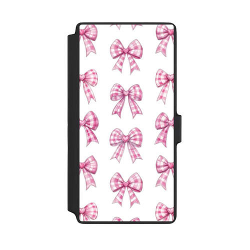 Samsung Galaxy S22 Ultra NIVOflip Pink Gingham Hearts and Bows
