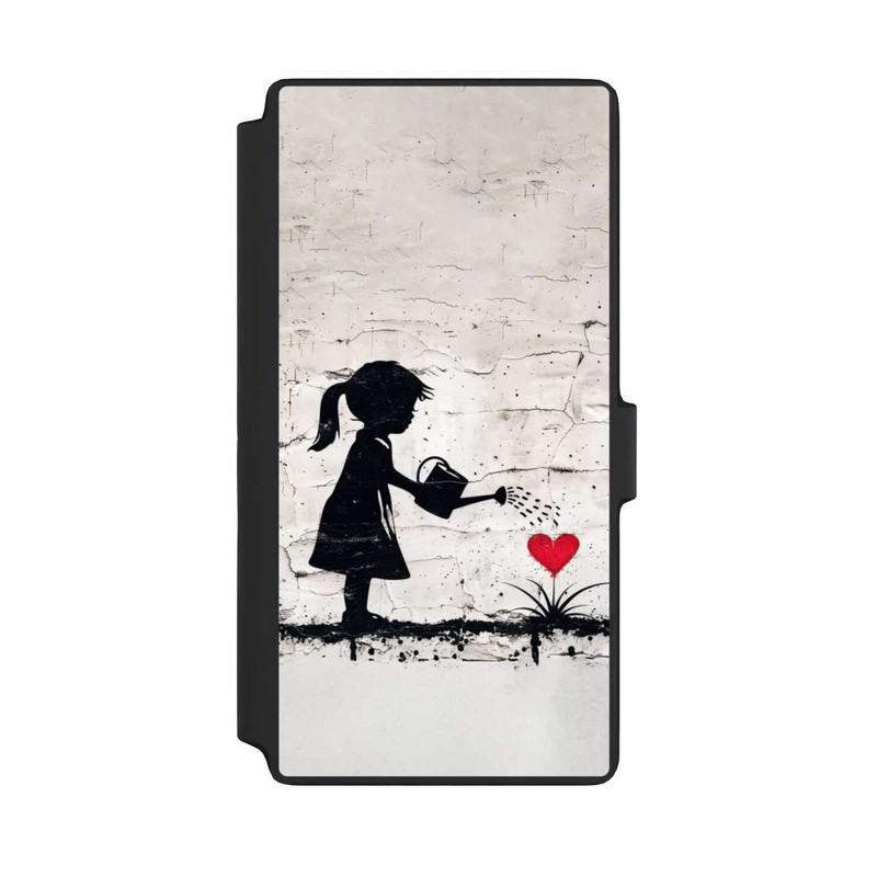Galaxy S22 Ultra NIVOflip Girl Watering Bunch of Flowers 